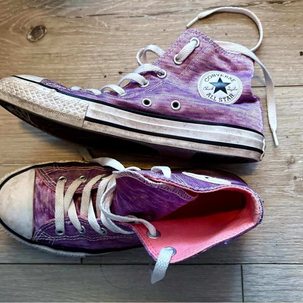 Converse Kids Lavender High-Top Sneakers